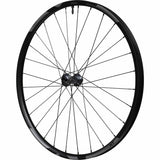 Shimano Deore XT M8200 29er front wheel with 15x110mm E-thru axle and Center Lock disc brake mount, bike component for mountain biking.