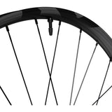 Shimano Deore XT M8200 29er front wheel with 15x110mm E-thru axle and Center Lock disc mount, bike component.