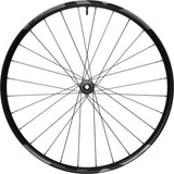 Shimano Deore XT M8200 29er front wheel with 15x110mm E-thru hub and Center Lock disc, bike component for mountain biking.