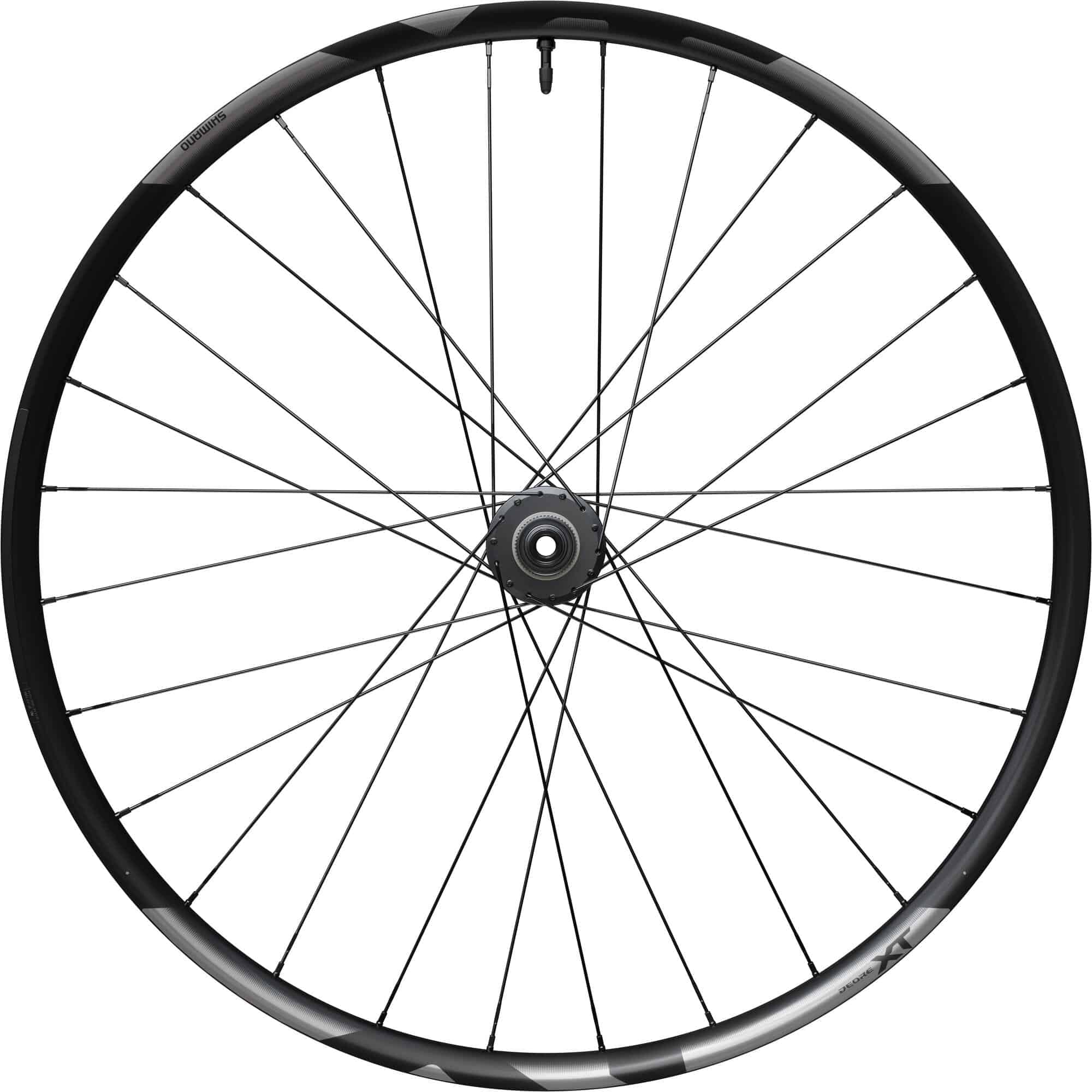 Shimano Deore XT M8200 29-inch rear wheel with 12-speed hub, 12x148mm boost spacing, center lock disc for mountain biking.
