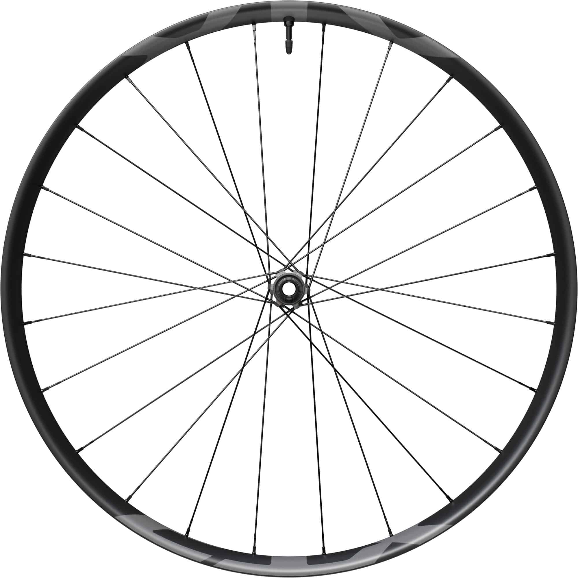 Shimano XTR M9200 29er front wheel with 15x110mm E-Thru hub and center lock disc for mountain biking.