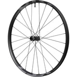 Shimano XTR M9200 29er front wheel with 15x110mm E-Thru hub and center lock disc brake mount, mountain bike component.