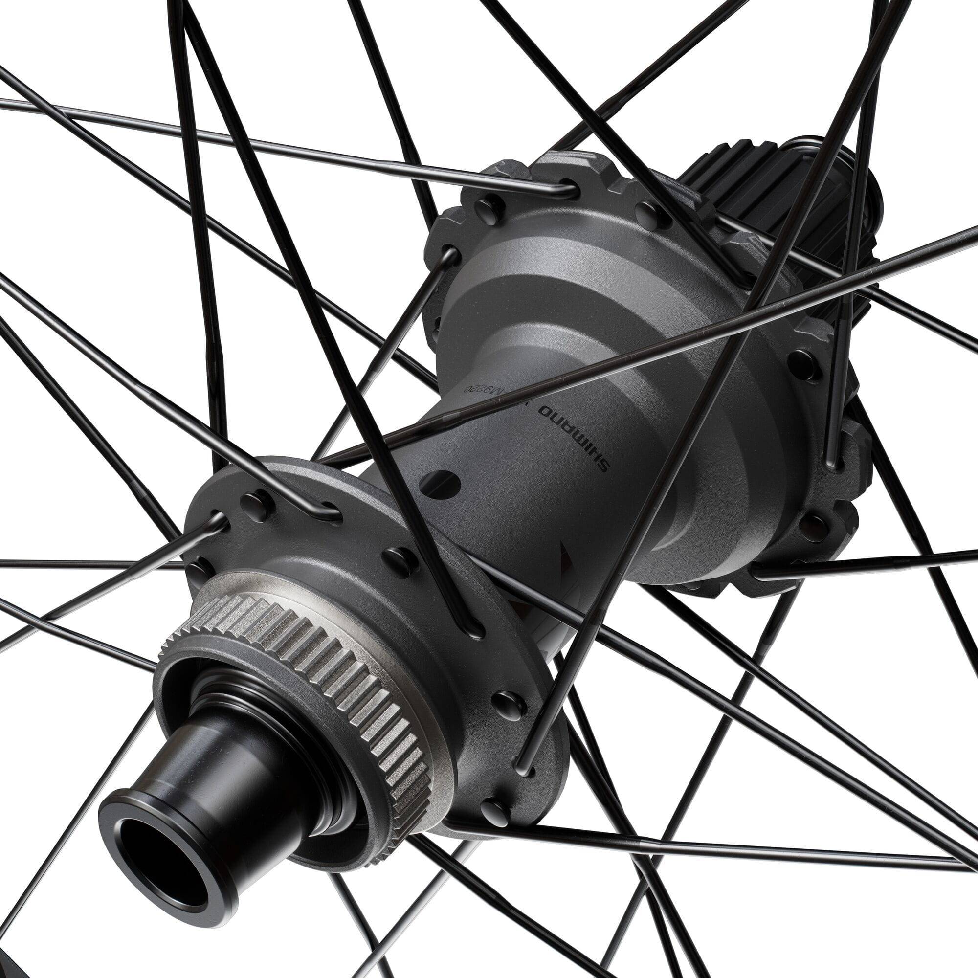 Shimano XTR M9220 29er rear mountain bike wheel with 12-speed gear, 12x148mm boost spacing, and center lock disc mount.