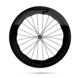 Princeton CarbonWorks Mach 7580 Evolution road wheelset with Tactic Racing TR01 hubs, featuring lightweight carbon rims and sleek design.