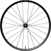 Shimano GRX WH-RX180 700C front tubeless-ready disc clincher wheel with 12x100mm axle for gravel cycling.