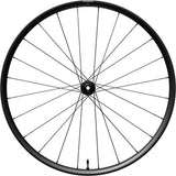 Shimano GRX WH-RX180 700C front tubeless-ready disc clincher wheel with 12x100mm axle for gravel cycling.