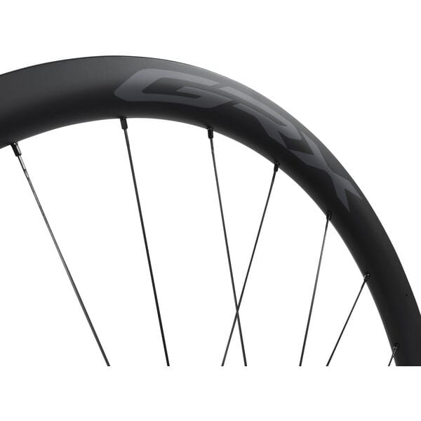 Shimano GRX WH-RX870 700C rear carbon wheel with 12/11-speed, 12x142mm axle, center lock disc for road or gravel bikes.