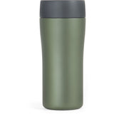 Stainless steel Lifeventure One Touch Thermal Mug with vacuum insulation, 300ml capacity, showing the sleek, insulated travel mug design.