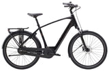 Trek District+ 2 2025 unisex electric hybrid bike for urban commuting and suburban riding, shown outdoors on city street