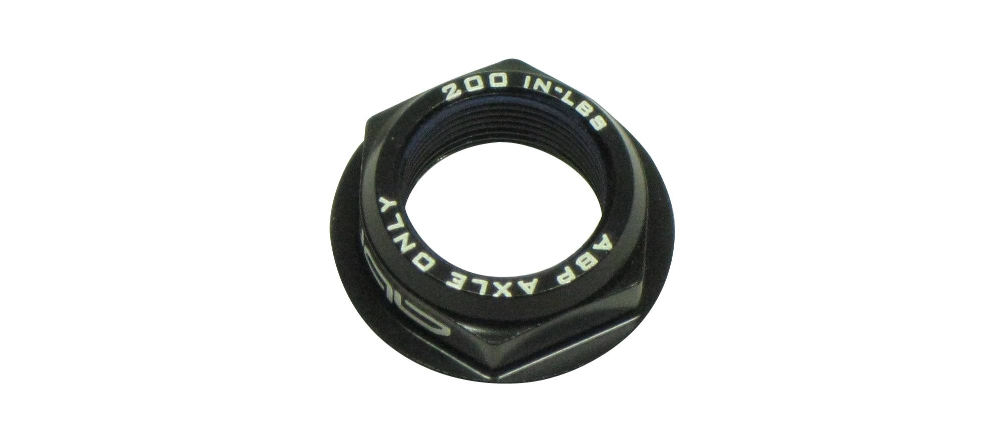 Trek ABP Convert non-drive side nut adapter in black for rear derailleur hanger replacement on bicycle components.