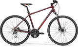 Merida Crossway 20D hybrid bike with Shimano Acera gears and disc brakes, ideal for commuting and urban riding.