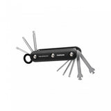 Topeak Fix Station bike tool set with Torx and spoke keys, compact durable workshop tool in black and silver.