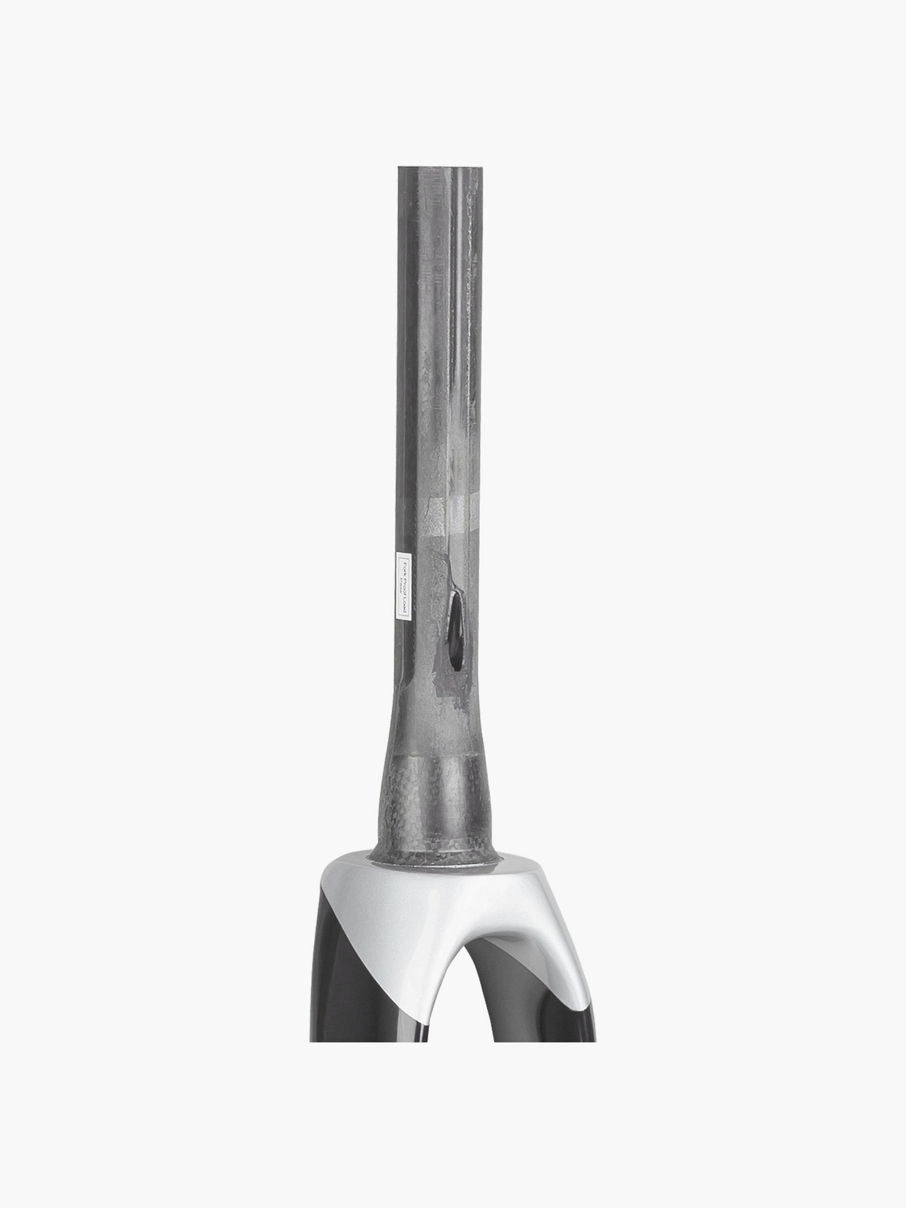 Trek Madone SLR 7 700C road bike forks with disc brake mounts, lightweight carbon components for high-performance cycling.