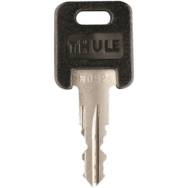 Genuine Thule Spare Key Number 71 for Thule car carriers, showing a metal replacement key with key blade and brand markings