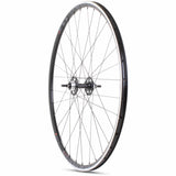 Black M Part Wheels rear track wheel with 700c size and 16-tooth sprocket, designed for road and track cycling.