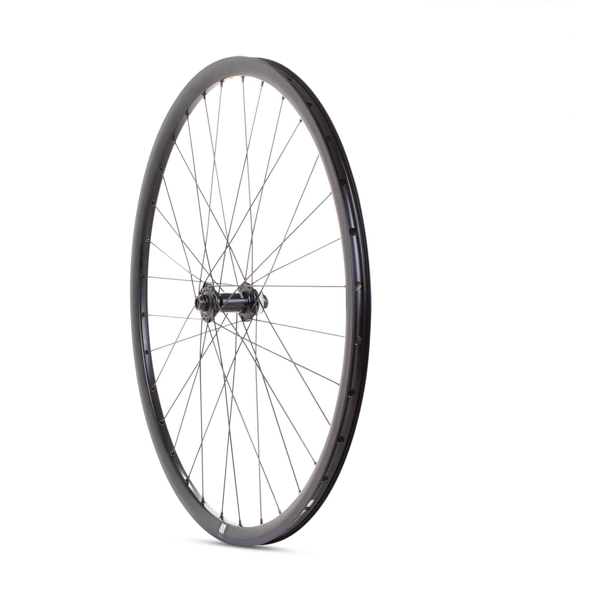 Black M Part Wheels 700c road front wheel with Shimano Tiagra CL hub, Cyclone rim, 12x100mm axle for cycling components