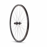 Black M Part Wheels Road rear wheel with Shimano Tiagra CL hub, 700c Cyclone rim, 142x12mm axle, suitable for cycling components.