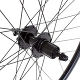 M Part Wheels gravel rear wheel with Shimano QC400 hub, 700c Rodi Sniper rim, tubeless-ready, 135mm spacing, quick-release.
