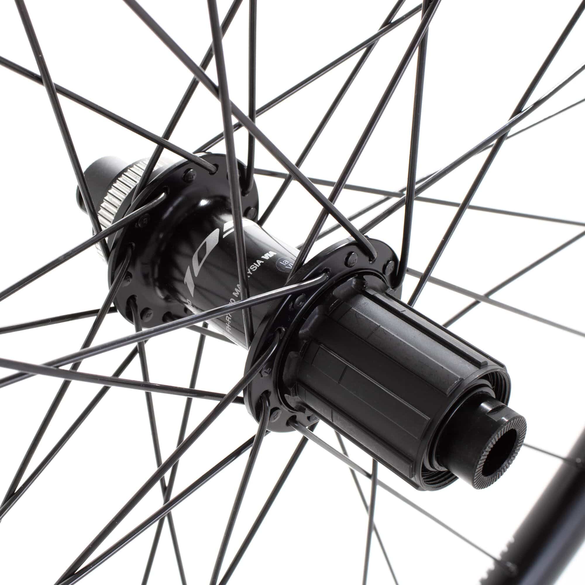 M Part Wheels gravel rear wheel with Shimano 105 hub, DT Swiss G 540 rim, 142x12mm axle, TLR tubeless-ready, 700c size.
