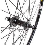 M Part Wheels hybrid touring front disc wheel with Shimano QC400 hub and Mavic A319 rim, 700C size, for road bikes.