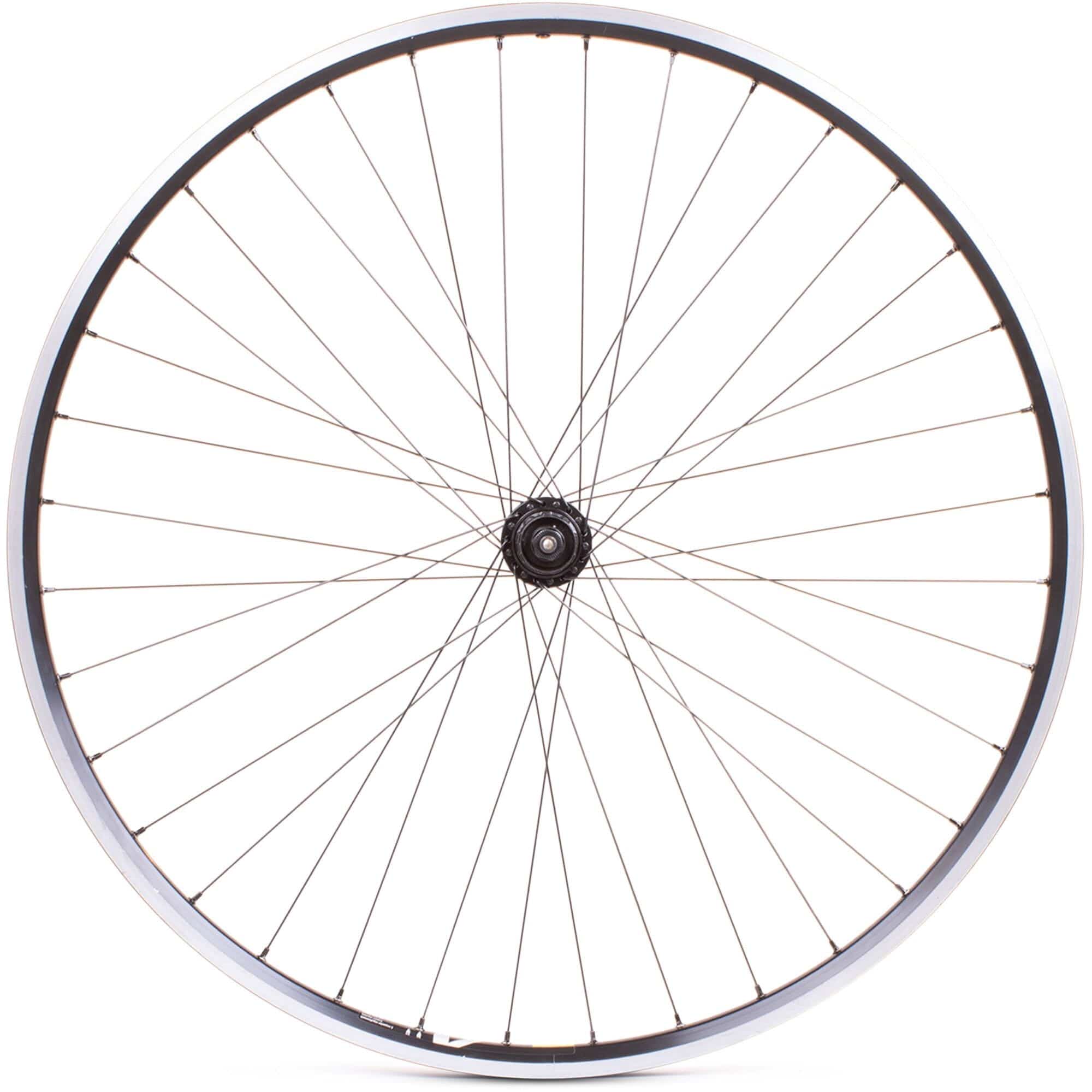 M Part Wheels Hybrid/Touring rear disc wheel with Shimano QC400 hub and Mavic A319 rim, 700C size, for road or touring bikes.