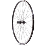 M Part Wheels hybrid touring rear disc wheel with Shimano QC400 hub and Mavic A319 700C rim, featuring quick-release axle.