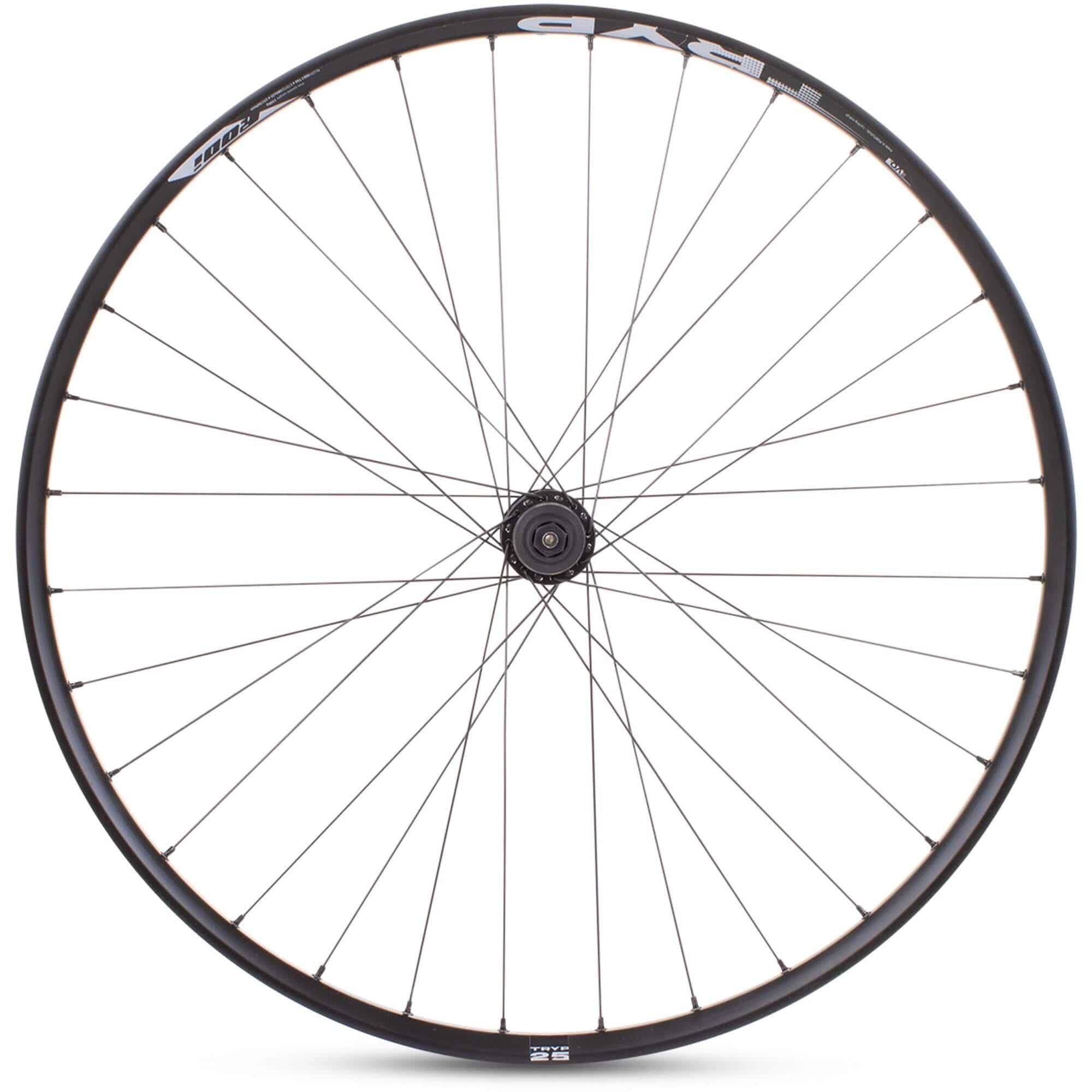 M Part Wheels M25 QR 100x9 TLR 29-inch tubeless-ready front wheel for XC trail MTB, showing the wheel with spokes and hub.