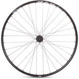 M Part Wheels M25 QR 100x9 TLR front MTB wheel for 27.5-inch tubeless-ready XC trail bikes, showing the wheel with spokes and hub.