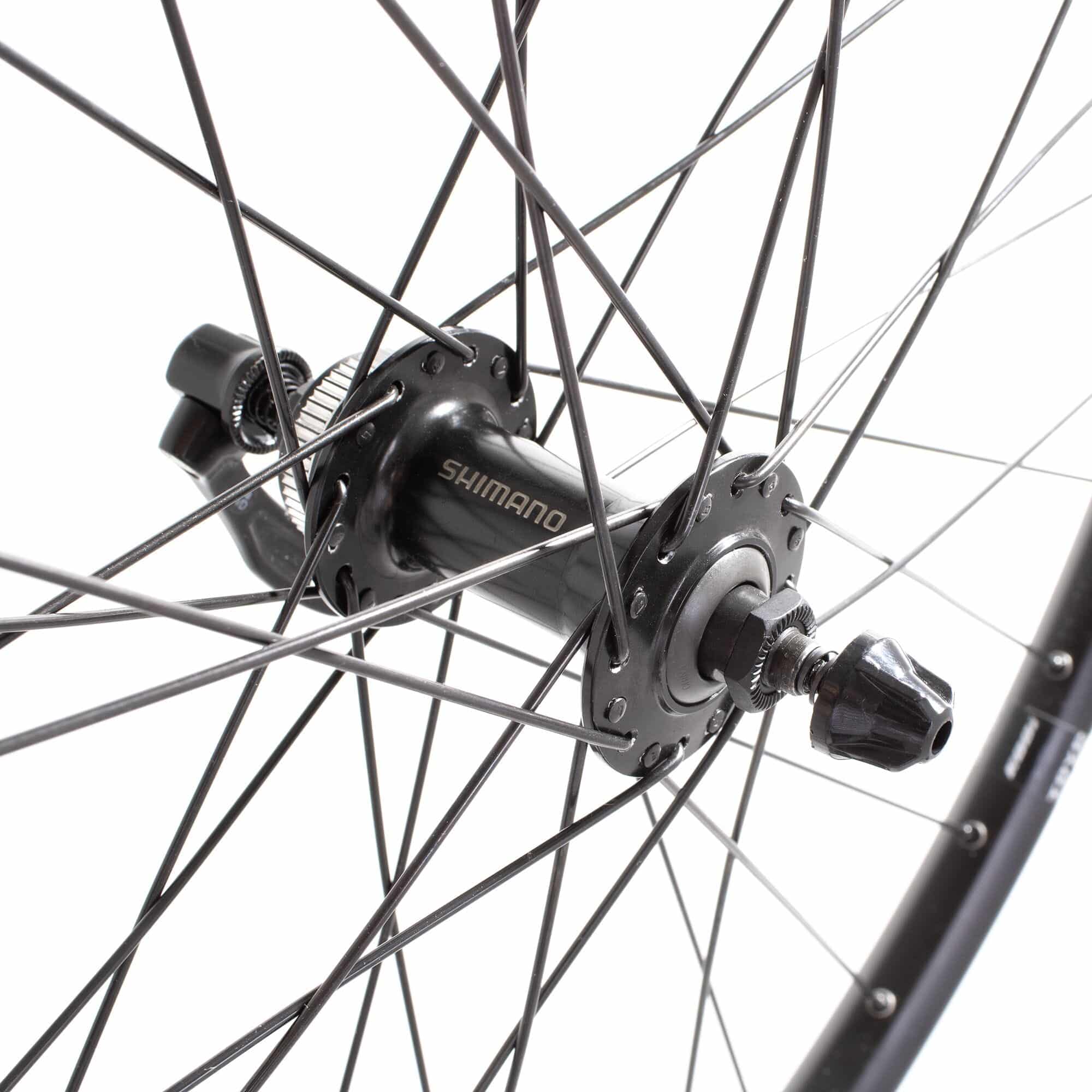 M Part Wheels M25 QR 100x9 TLR 29-inch tubeless ready front wheel for XC trail MTB with spokes and hub details.