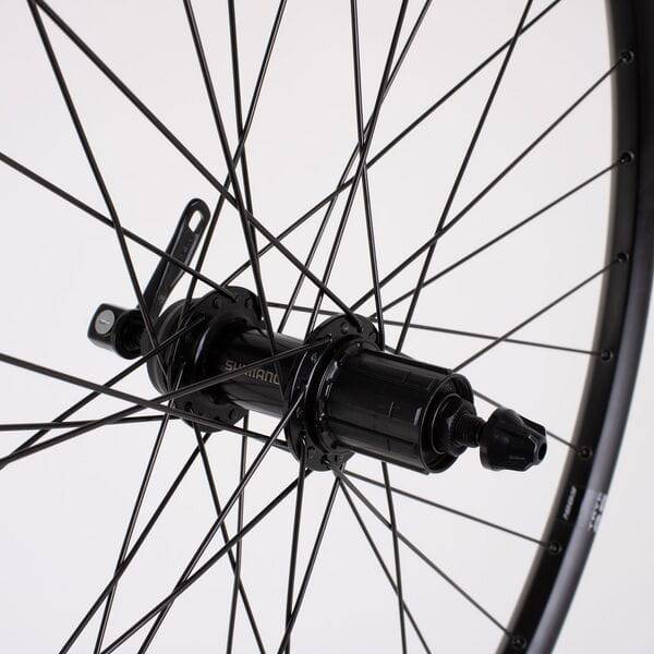 M Part Wheels M25 QR 29-inch MTB rear wheel with tubeless-ready design, compatible with 8-11 speed gear systems.