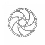 SwissStop Catalyst One 220mm silver 6-bolt brake rotor for durable performance bicycle braking components