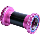 Wheels Manufacturing BSA Threaded Frame ABEC-3 Bearings For 29mm Cranks (SRAM DUB) - Pink