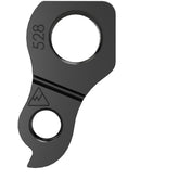 Wheels Manufacturing Replaceable Derailleur Hanger 528 for Rock Machine and YT Bikes, metal component with mounting holes.