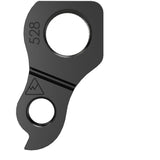 Wheels Manufacturing Replaceable Derailleur Hanger 528 for Rock Machine and YT Bikes, metal component with mounting holes.