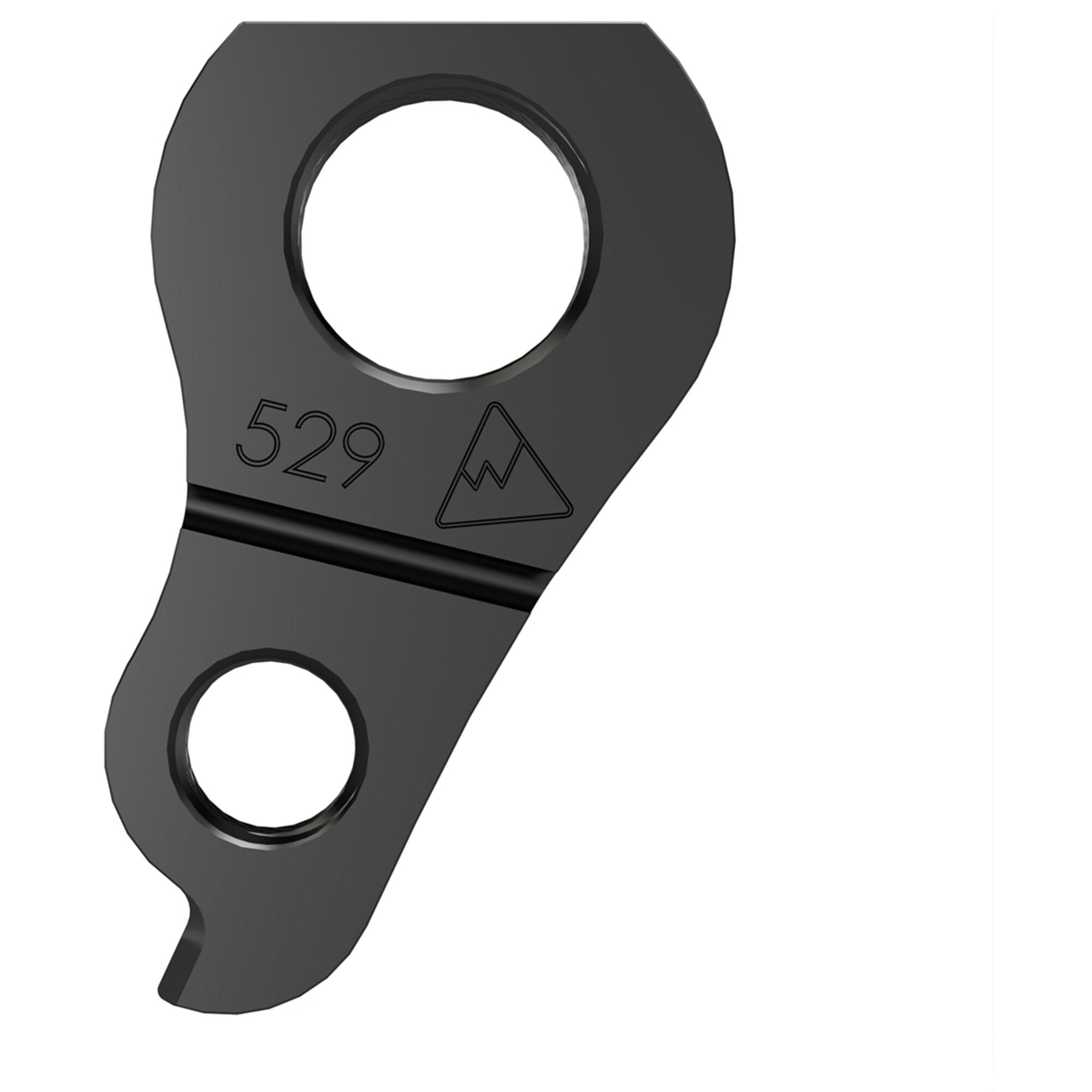 Wheels Manufacturing Replaceable Derailleur Hanger Dropout 529 for YT Tues MK2 AL bike, showing the metal component with mounting holes.