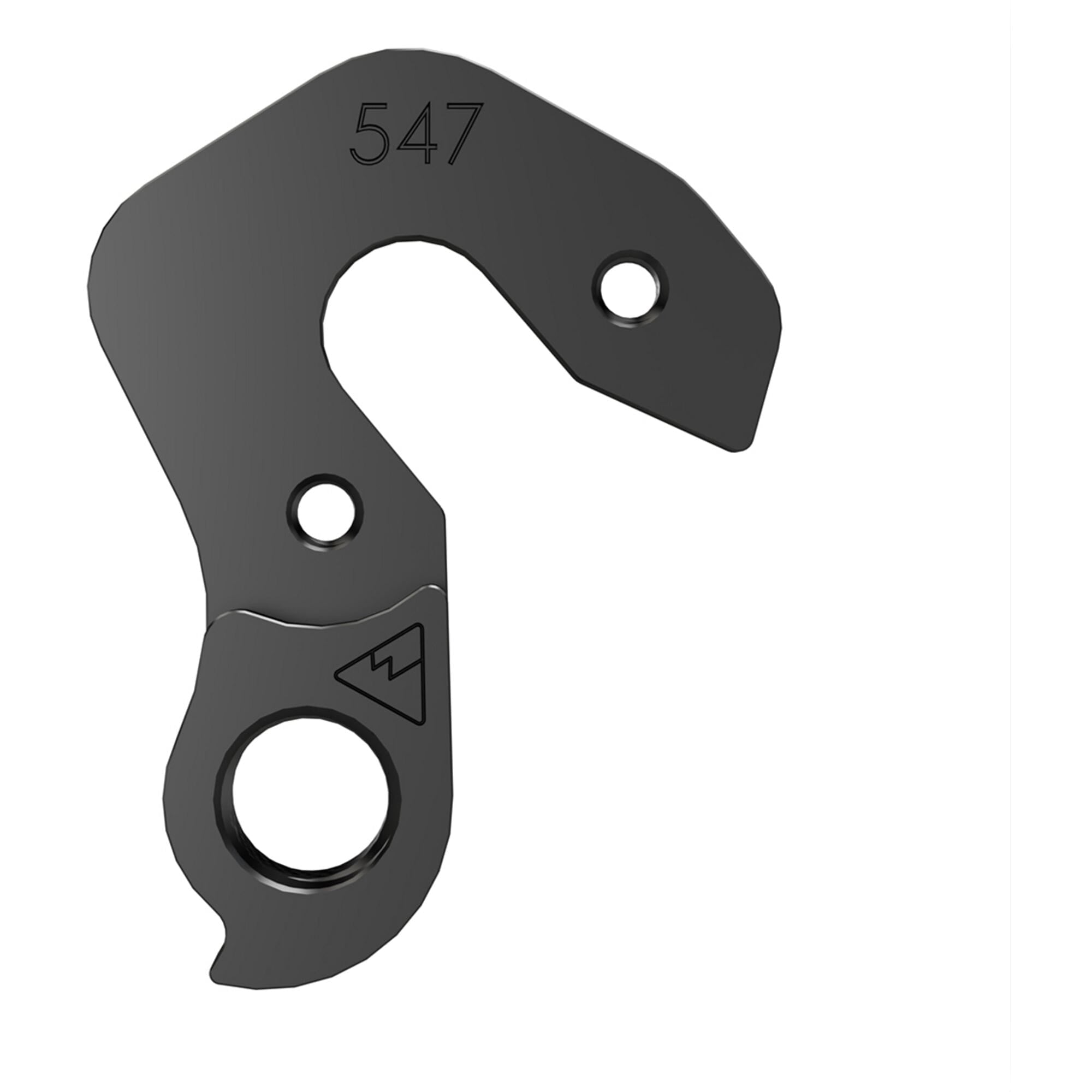 Wheels Manufacturing Replaceable Derailleur Hanger Dropout 547 for Colnago rim brake bicycle components, black metal part.