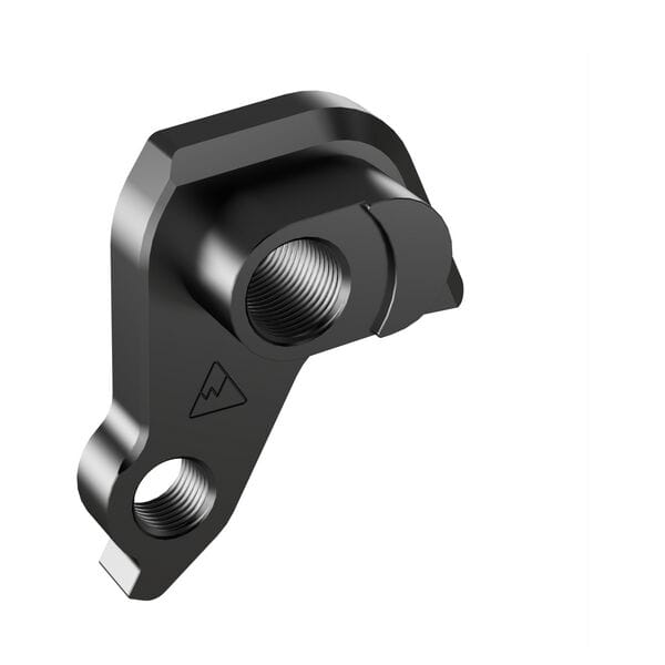 Wheels Manufacturing CNC machined replaceable derailleur hanger dropout, bike component for precise gear shifting.