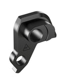 Wheels Manufacturing CNC machined replaceable derailleur hanger dropout, bike component for precise gear shifting.