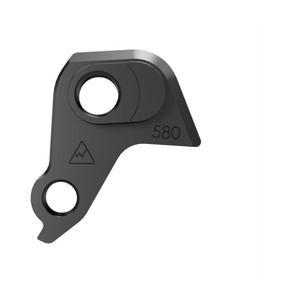 Wheels Manufacturing CNC machined replaceable derailleur hanger dropout 580 for bicycle components.