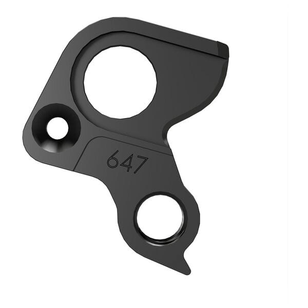 Wheels Manufacturing Replaceable Derailleur Hanger Dropout 647 for Canyon Speedmax bikes, showing metal component with mounting holes.