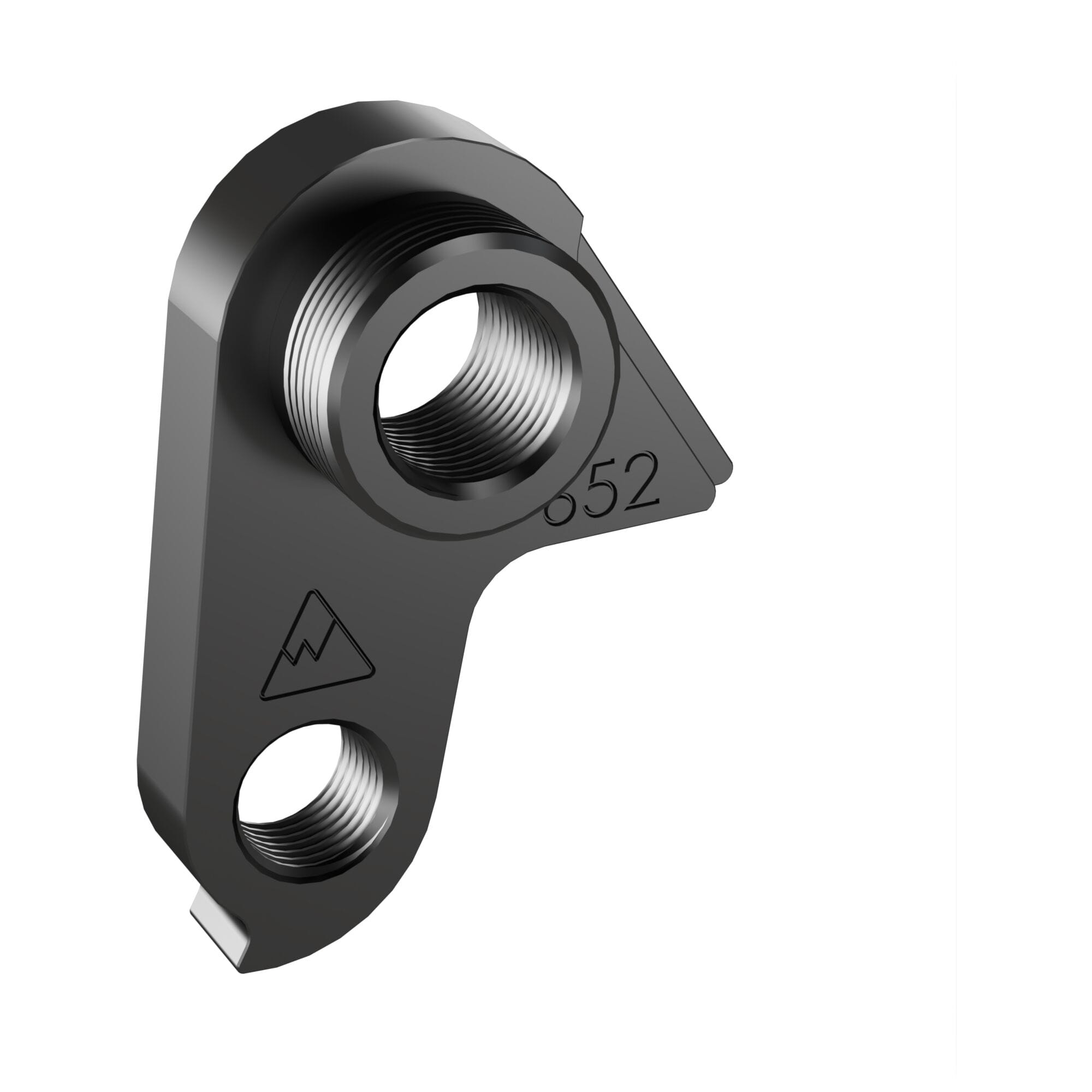 Wheels Manufacturing Replaceable Derailleur Hanger Dropout 652 for OBREA and Orca bikes, shown on a bike component.