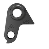 Wheels Manufacturing replaceable derailleur hanger dropout 652 for OBREA and Orca bikes, shown in metallic finish.