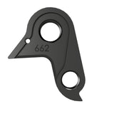 Wheels Manufacturing Replaceable Derailleur Hanger Dropout 662 for Look bikes, showing metallic component with mounting holes.