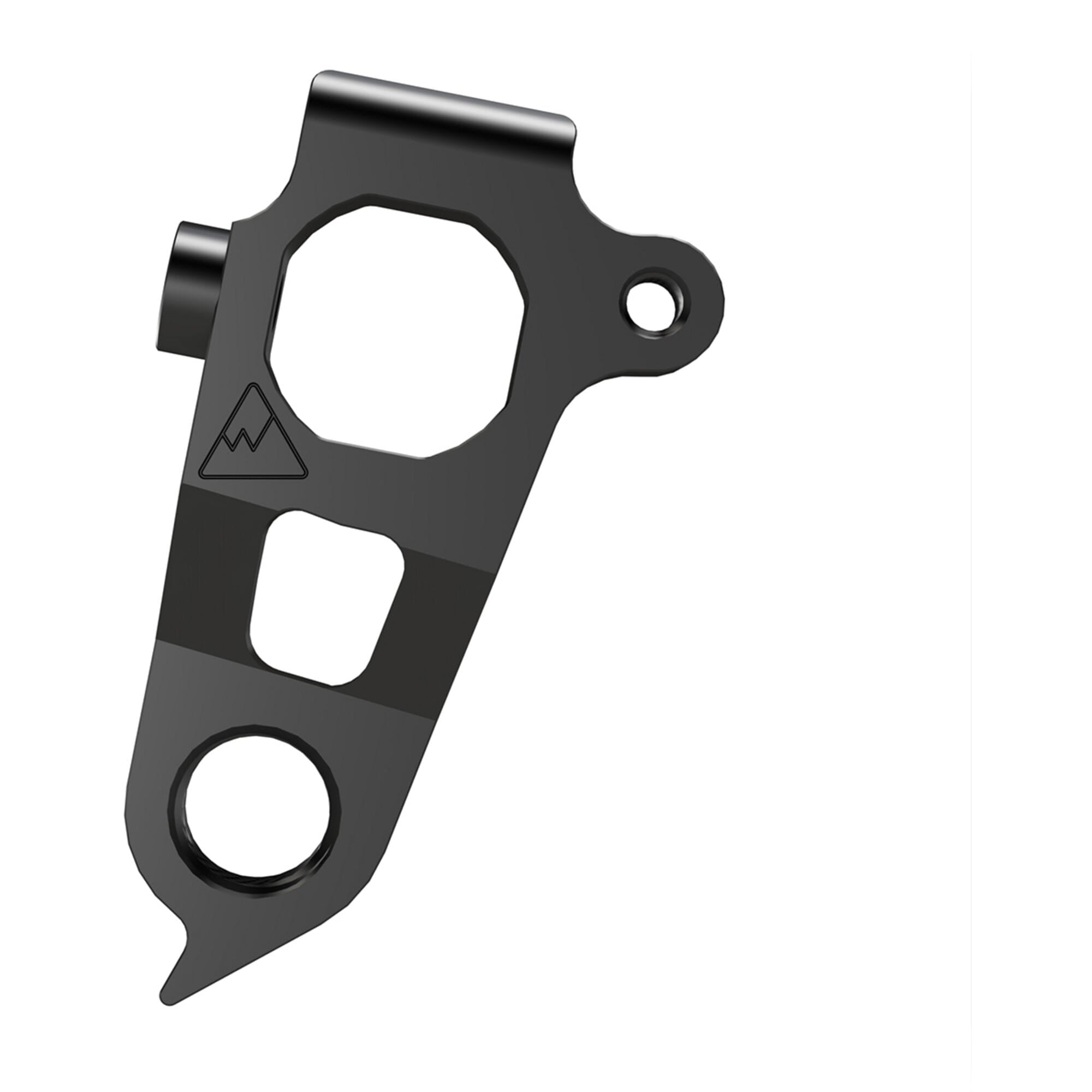 Wheels Manufacturing Replaceable Derailleur Hanger Dropout 687 for Scott Addict bikes, metal component for bike derailleur attachment.