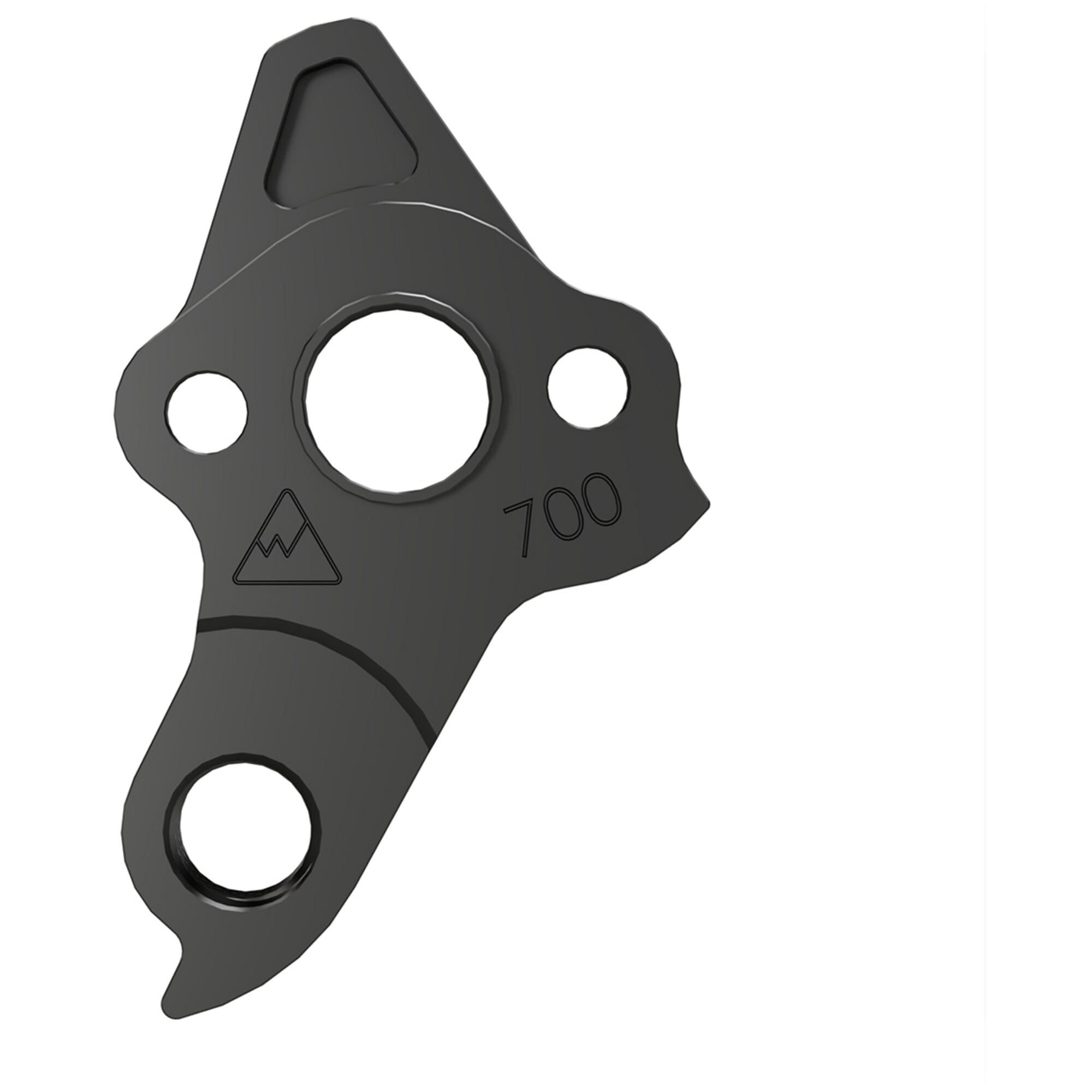 Wheels Manufacturing Replaceable Derailleur Hanger Dropout 700 for GT Fury 2023-24 mountain bike components, black metal part.