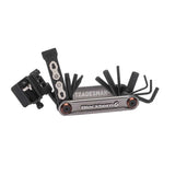 Blackburn Tradesman Mini Bike Multi-Tool with 18 functions and quick link remover, suitable for workshop and bike maintenance.