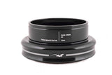 Cane Creek 40 EC49/30 black bike headset component with durable low-friction steering design, shown in close-up view