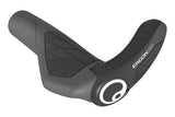 Ergon GS3 grips with adjustable 3-finger bar ends, black ergonomic bicycle handlebar components for enhanced control