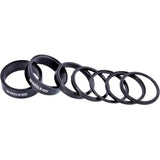 Wheels Manufacturing StackRight headset spacer kit for bike steering, includes various spacers for precise headset fitting.