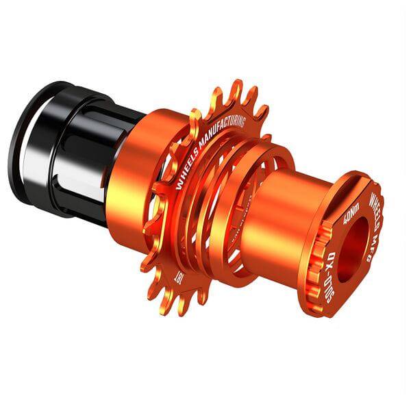 Wheels Manufacturing Solo-XD Aluminum 7075 Cog for SRAM XD/XDR freehub, showing close-up of black bike component.